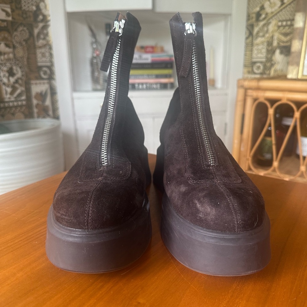 Steve Madden Brown Combat Boots with Chunky Sole